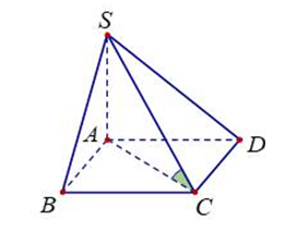 Đề Cho khối chóp SABCD có đáy ABCD là hình vuông cạnh bên SA vuông